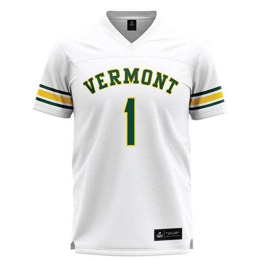 UVM - NCAA Men's Lacrosse : Walter Zhao - White Lacrosse Jersey -0