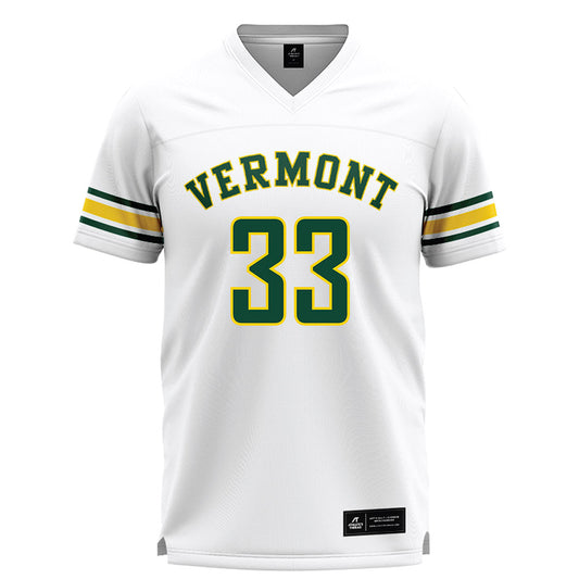 UVM - NCAA Men's Lacrosse : Hudson Lewis - White Lacrosse Jersey -0