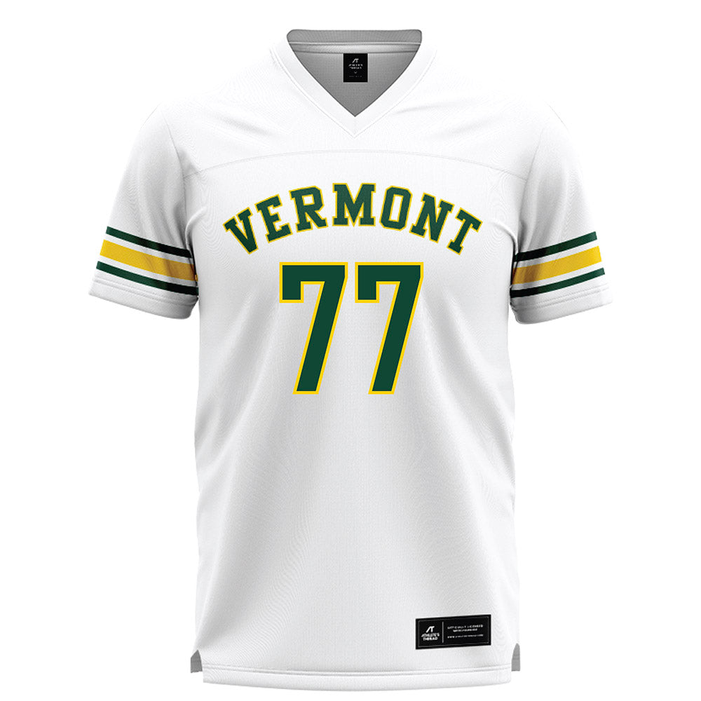 UVM - NCAA Men's Lacrosse : Mason Bardwell - White Lacrosse Jersey -0