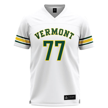UVM - NCAA Men's Lacrosse : Mason Bardwell - White Lacrosse Jersey -0