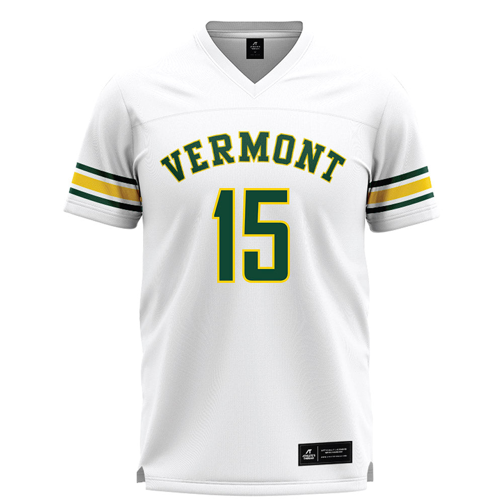 UVM - NCAA Men's Lacrosse : Nick Kump - White Lacrosse Jersey -0