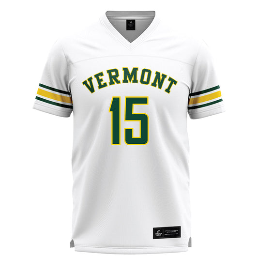UVM - NCAA Men's Lacrosse : Nick Kump - White Lacrosse Jersey -0