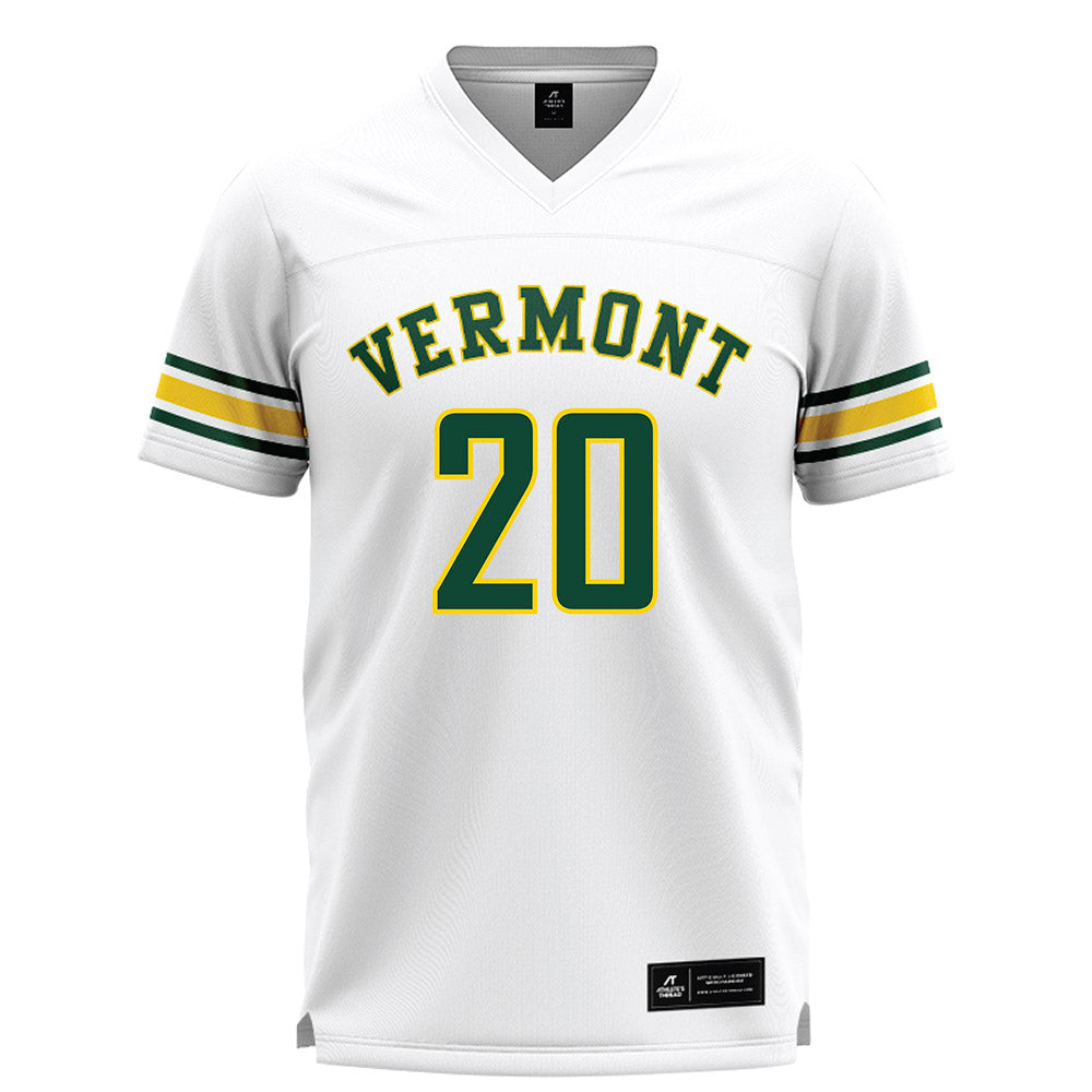 UVM - NCAA Men's Lacrosse : Jack Read - White Lacrosse Jersey -0