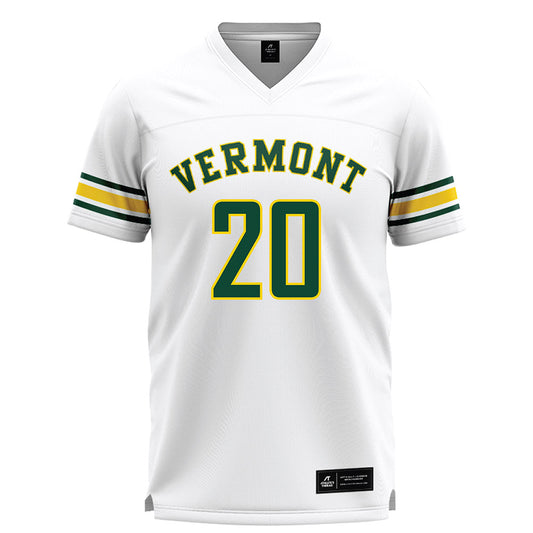 UVM - NCAA Men's Lacrosse : Jack Read - White Lacrosse Jersey -0