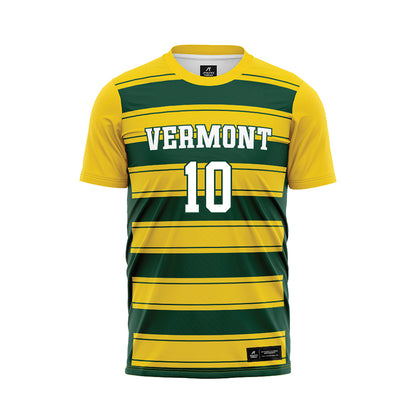 UVM - NCAA Men's Soccer : Nick Lockermann - Gold Soccer Jersey-0