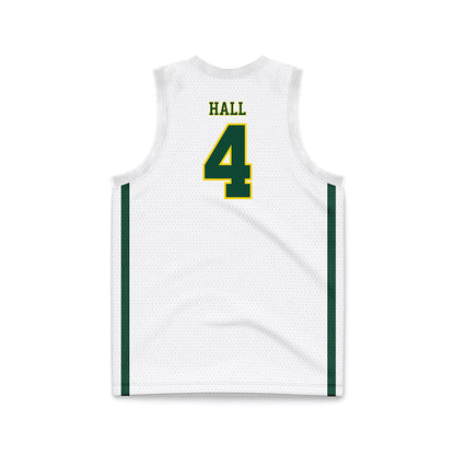 UVM - NCAA Women's Basketball : Madison Hall - White Basketball Jersey-1