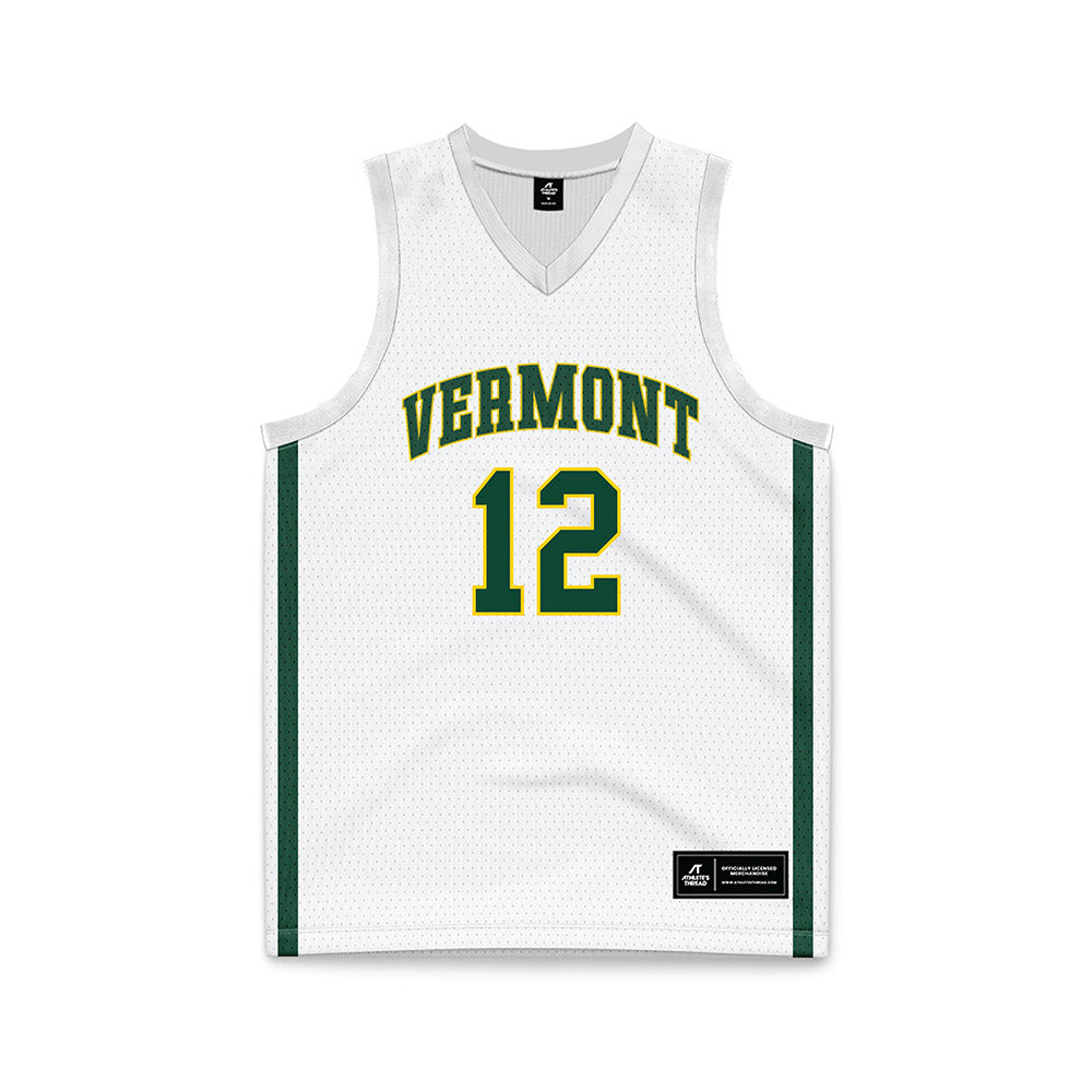 UVM - NCAA Women's Basketball : Keira Hanson - White Basketball Jersey-0