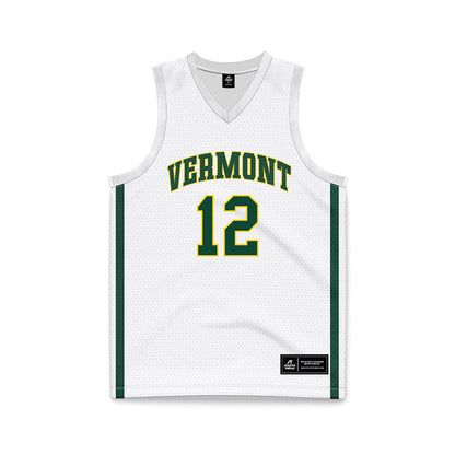 UVM - NCAA Women's Basketball : Keira Hanson - White Basketball Jersey-0