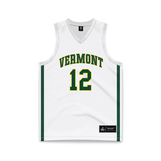 UVM - NCAA Women's Basketball : Keira Hanson - White Basketball Jersey-0