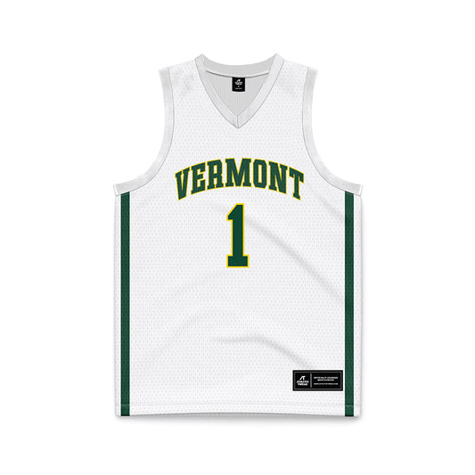 UVM - NCAA Women's Basketball : Jacklynn Hosier - White Basketball Jersey-0