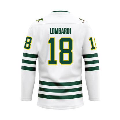 UVM - NCAA Men's Ice Hockey : Massimo Lombardi - White Hockey Jersey-1