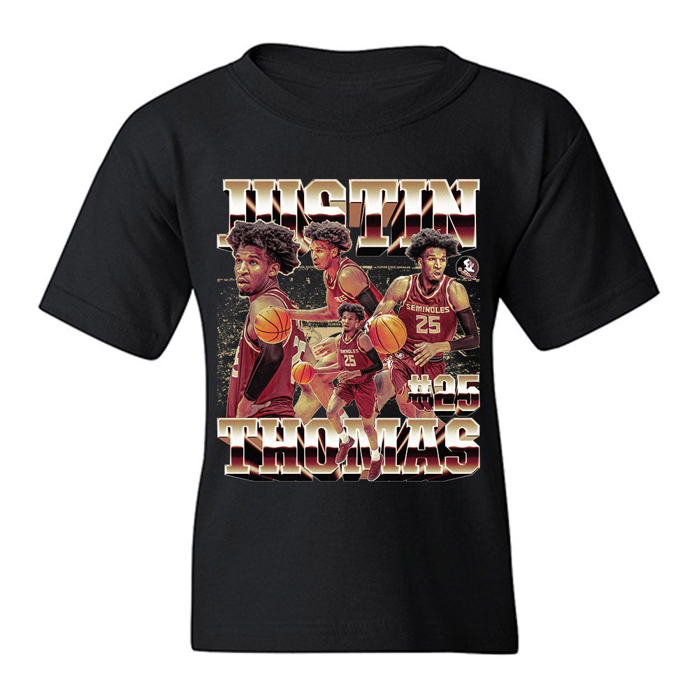 FSU - NCAA Men's Basketball : Justin Thomas - Youth T-Shirt-0