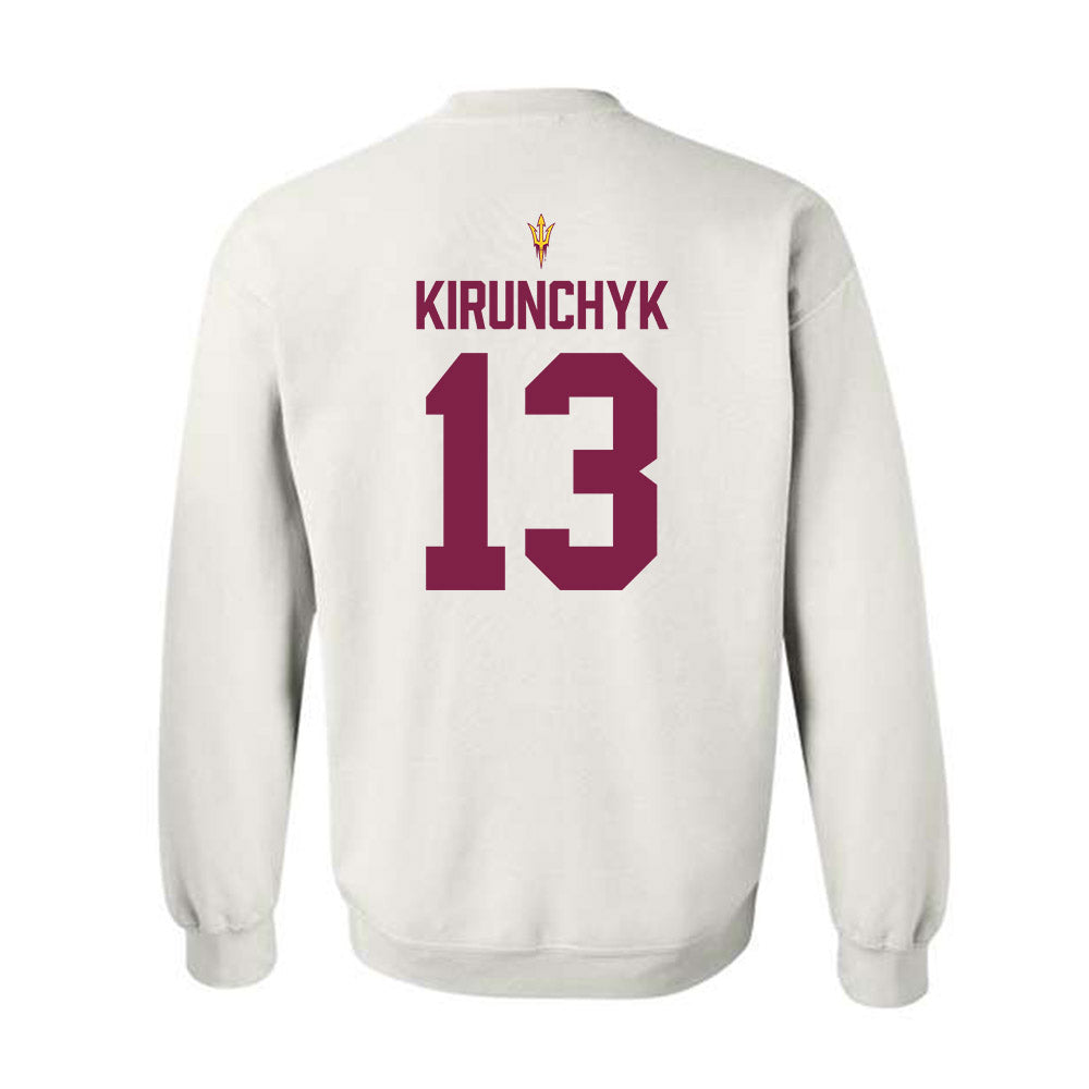 Arizona State - NCAA Beach Volleyball : Ava Kirunchyk - Crewneck Sweatshirt-1