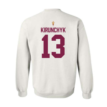 Arizona State - NCAA Beach Volleyball : Ava Kirunchyk - Crewneck Sweatshirt-1