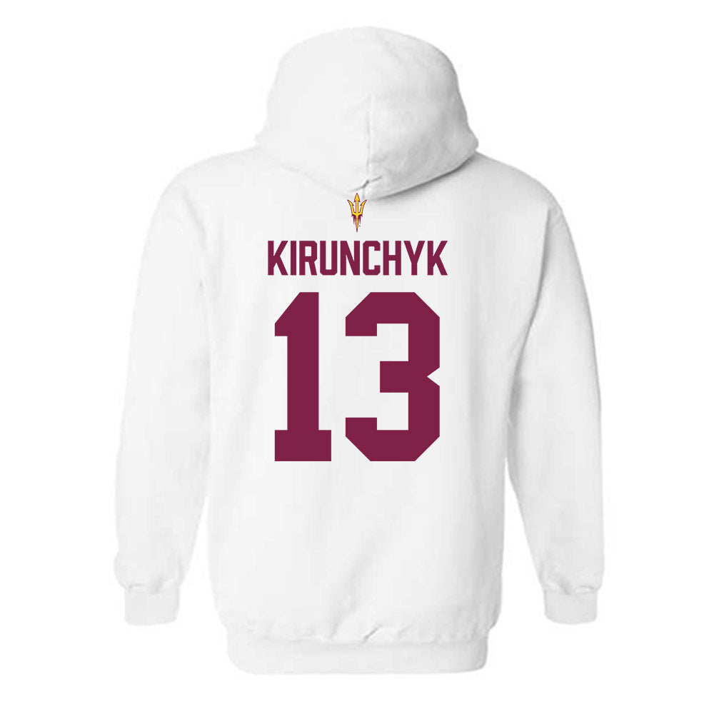 Arizona State - NCAA Beach Volleyball : Ava Kirunchyk - Hooded Sweatshirt-1
