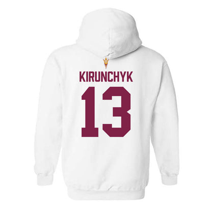 Arizona State - NCAA Beach Volleyball : Ava Kirunchyk - Hooded Sweatshirt-1