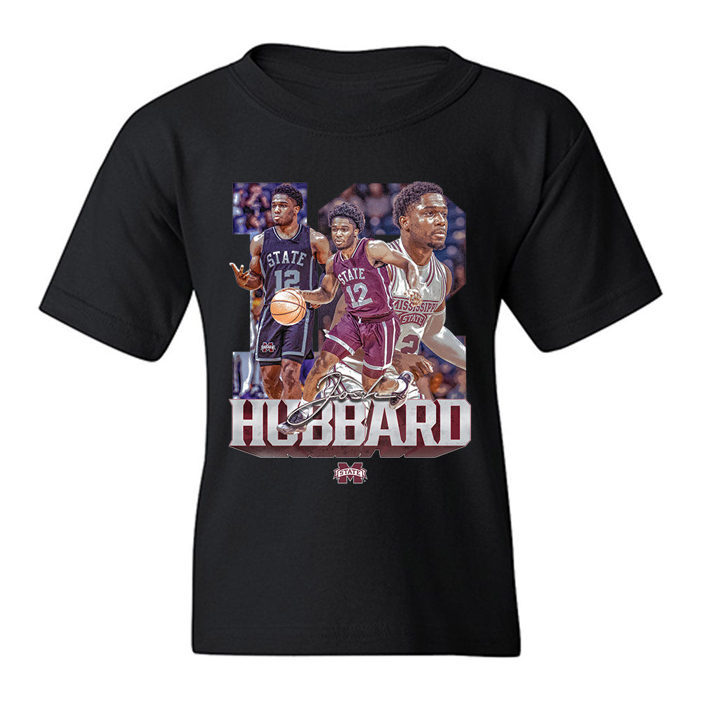 Mississippi State - NCAA Men's Basketball : Josh Hubbard - Player Collage Youth T-Shirt-0