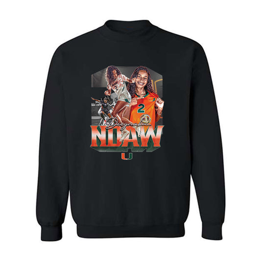 Miami - NCAA Women's Soccer : Dieynaba Ndaw - Crewneck Sweatshirt-0