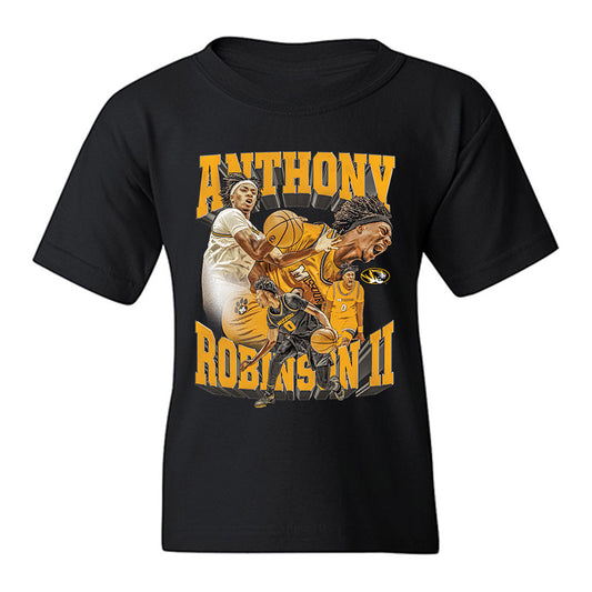 Missouri - NCAA Men's Basketball : Anthony Robinson II - Collage Youth T-Shirt-0