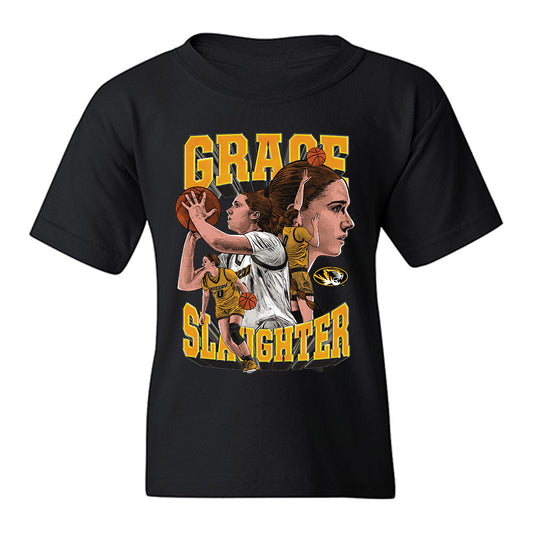 Missouri - NCAA Women's Basketball : Grace Slaughter - Player Collage Youth T-Shirt-0