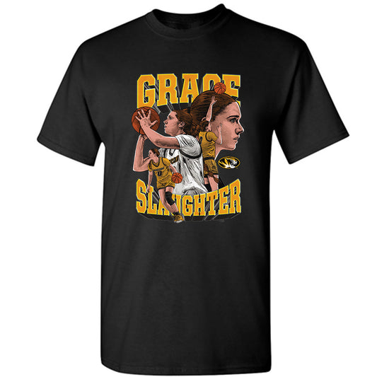 Missouri - NCAA Women's Basketball : Grace Slaughter - Player Collage T-Shirt-0