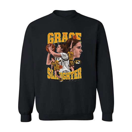 Missouri - NCAA Women's Basketball : Grace Slaughter - Player Collage Crewneck Sweatshirt-0