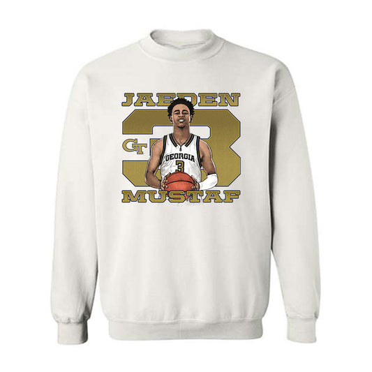 Georgia Tech - NCAA Men's Basketball : Jaeden Mustaf - Crewneck Sweatshirt-0