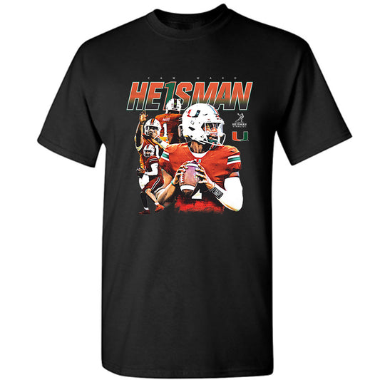 Miami - NCAA Football : Cam Ward - Player Collage T-Shirt-0