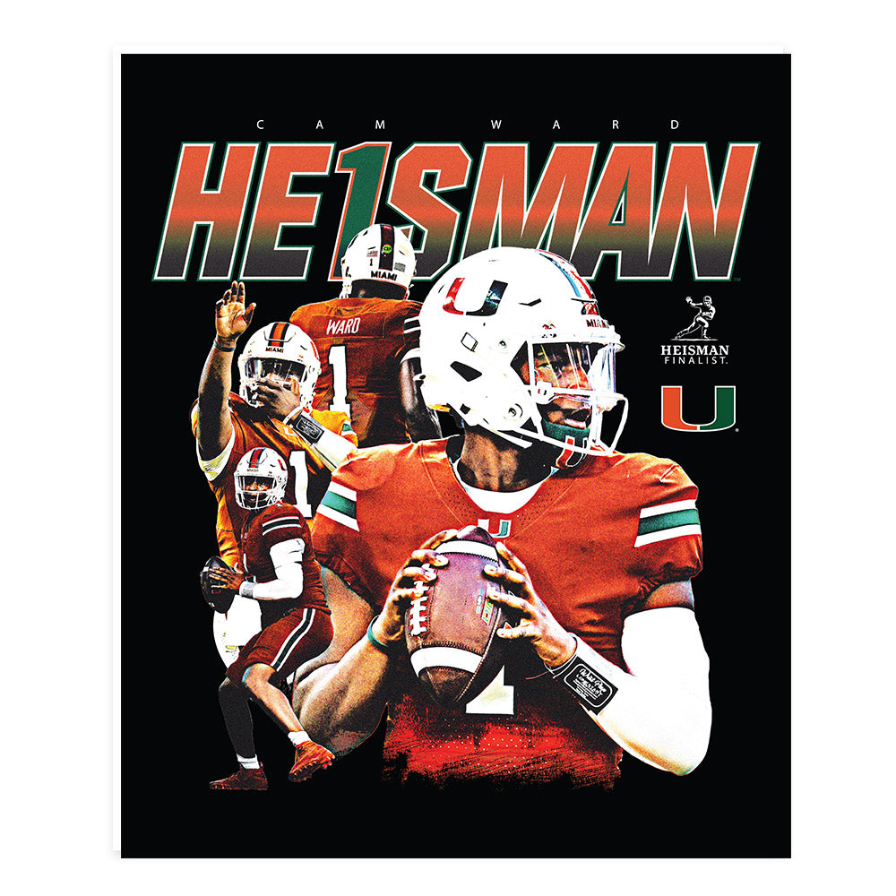 Miami - NCAA Football : Cam Ward - Player Collage Poster 20x24-0