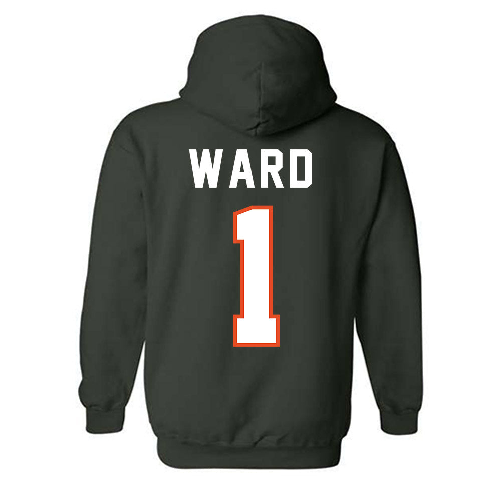 Miami - NCAA Football : Cam Ward - Player Collage Hooded Sweatshirt-1