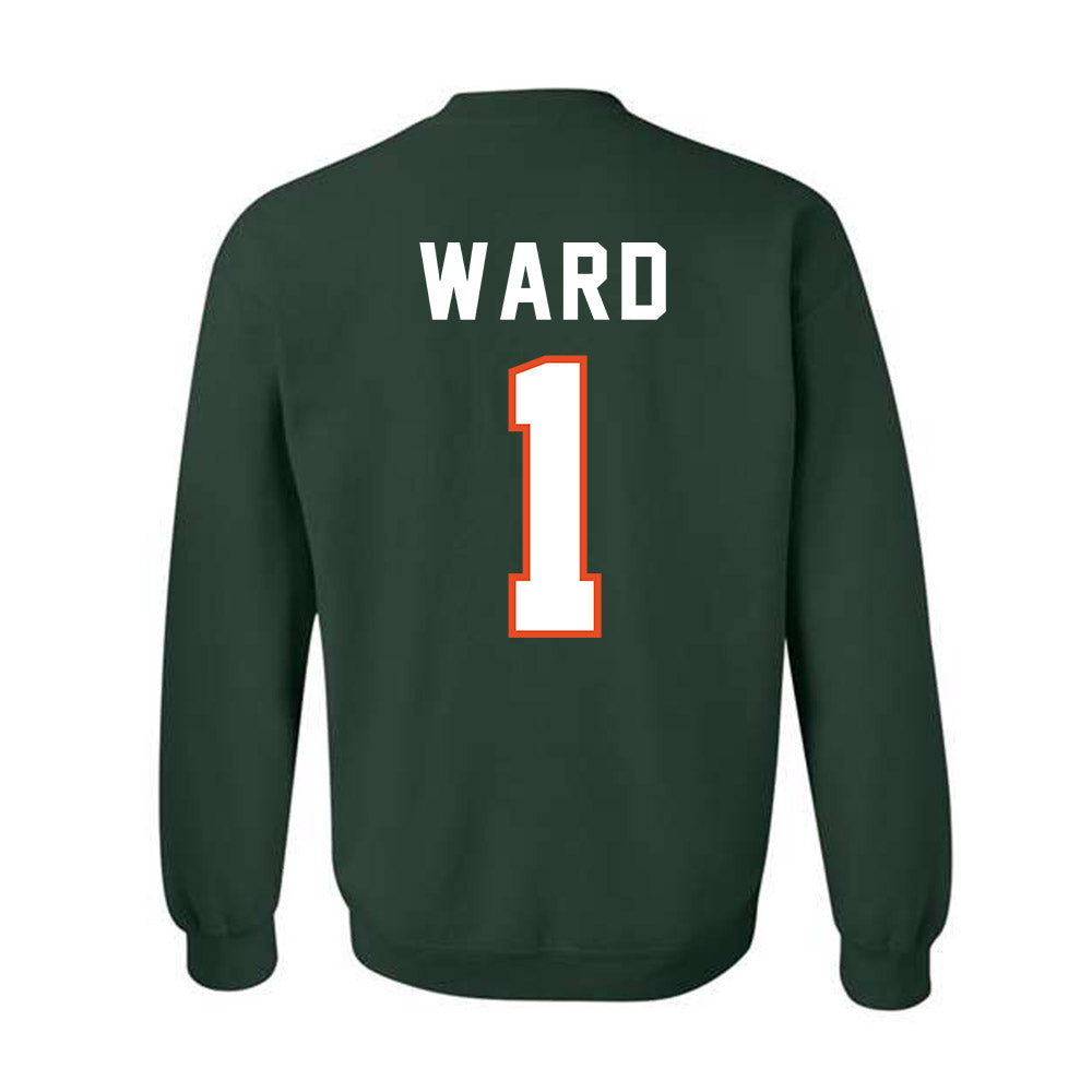 Miami - NCAA Football : Cam Ward - Player Collage Crewneck Sweatshirt-1