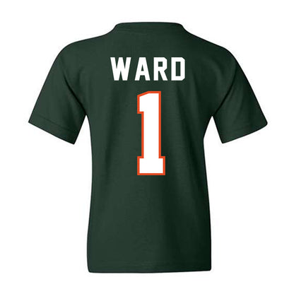 Miami - NCAA Football : Cam Ward - Player Collage Youth T-Shirt-1