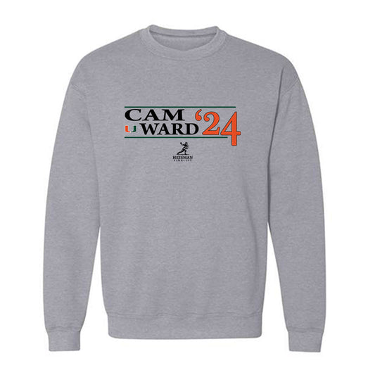 Miami - NCAA Football : Cam Ward - Crewneck Sweatshirt-0