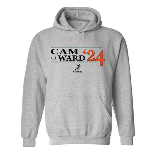 Miami - NCAA Football : Cam Ward - Hooded Sweatshirt-0