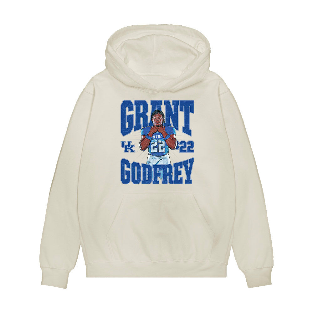 Kentucky - NCAA Football : Grant Godfrey - Collage Premium Hooded Sweatshirt-0