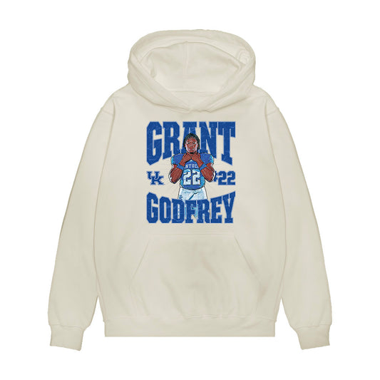 Kentucky - NCAA Football : Grant Godfrey - Collage Premium Hooded Sweatshirt-0