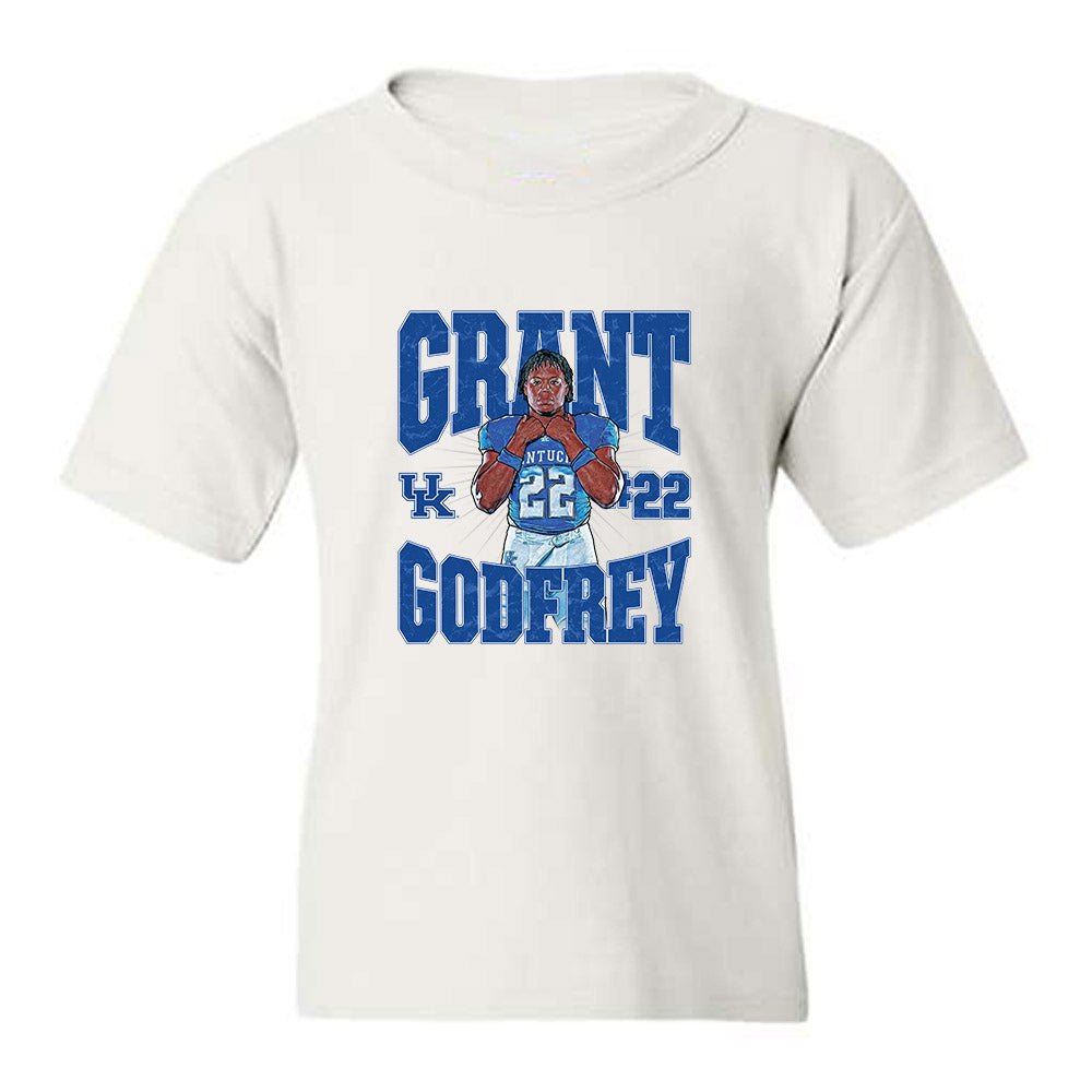 Kentucky - NCAA Football : Grant Godfrey - Collage Youth T-Shirt-0