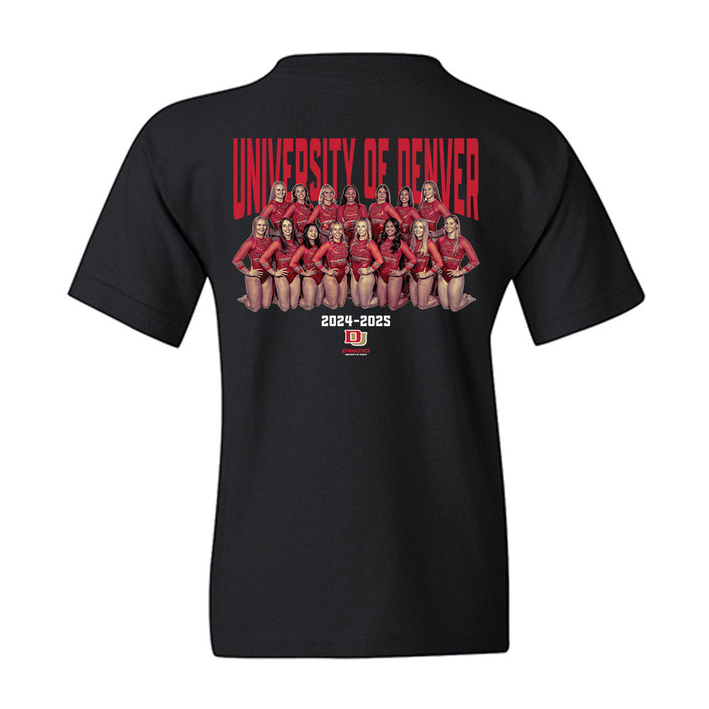 DU - NCAA Women's Gymnastics : - Team Collage Youth T-Shirt-1