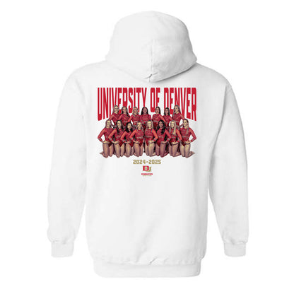 DU - NCAA Women's Gymnastics : - Team Collage Hooded Sweatshirt-1