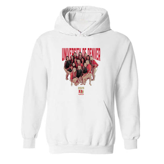 DU - NCAA Women's Gymnastics : - Team Collage Hooded Sweatshirt-0