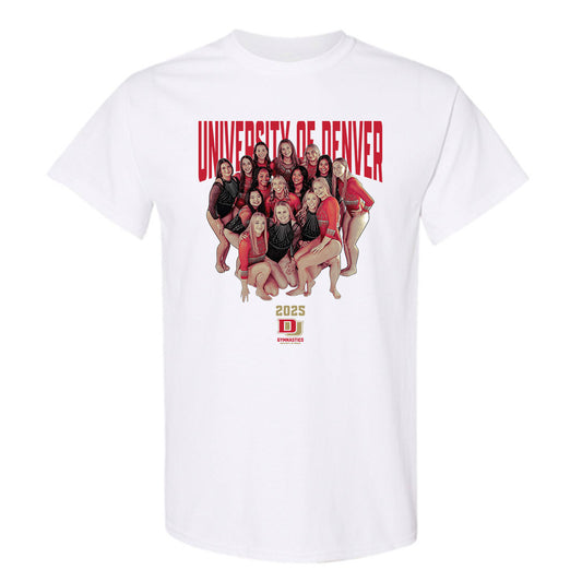 DU - NCAA Women's Gymnastics : - Team Collage T-Shirt-0