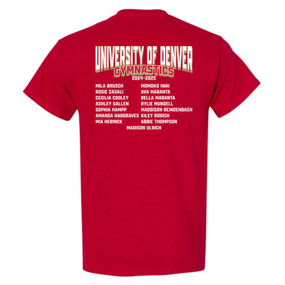 DU - NCAA Women's Gymnastics : - Roster Shirt T-Shirt-1