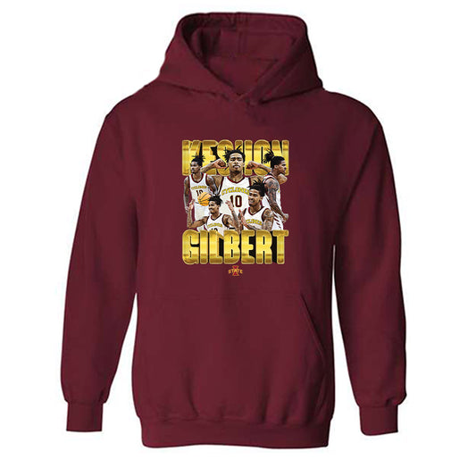 Iowa State - NCAA Men's Basketball : Keshon Gilbert - Hooded Sweatshirt-0