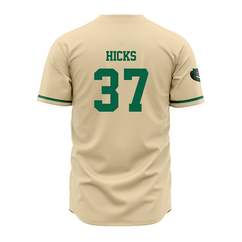 UAB - NCAA Baseball : Justin Hicks - Cream Jersey-1
