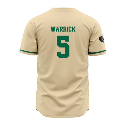 UAB - NCAA Baseball : Isaac Warrick - Cream Jersey-1
