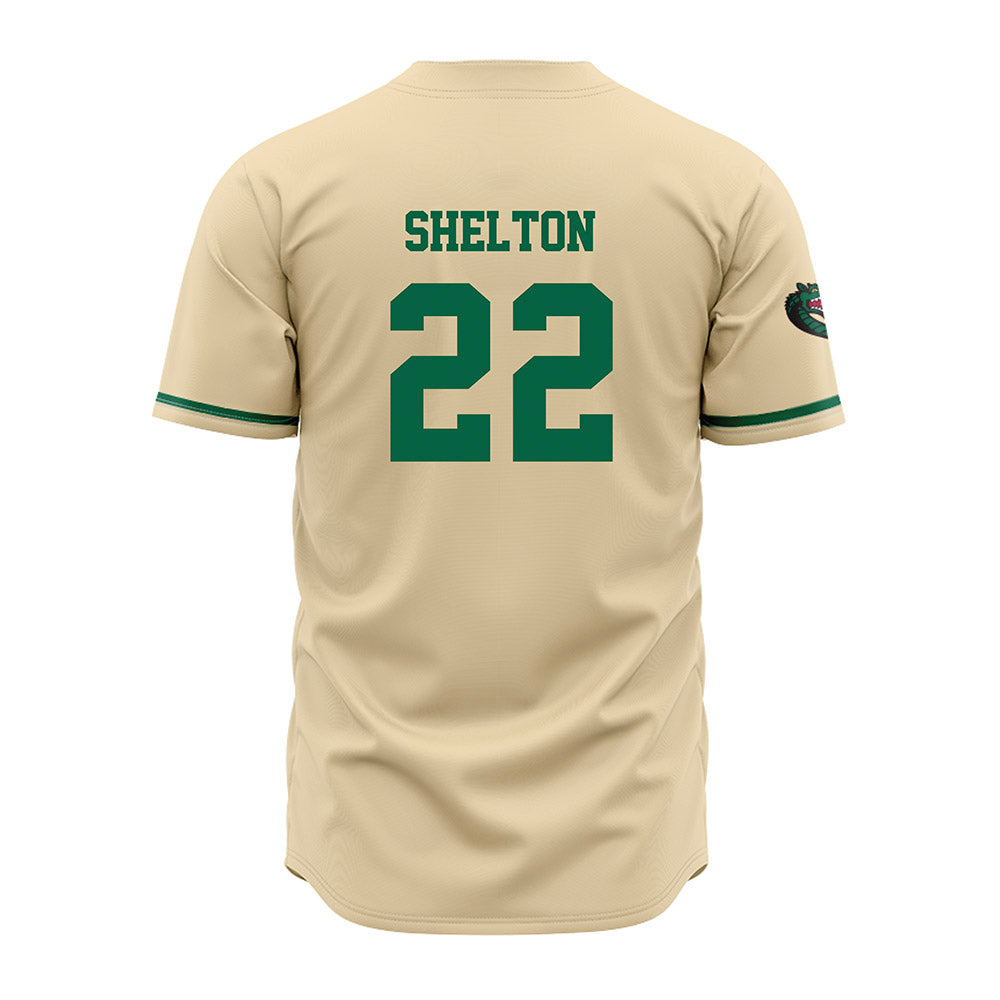UAB - NCAA Baseball : Nathan Shelton - Cream Jersey-1