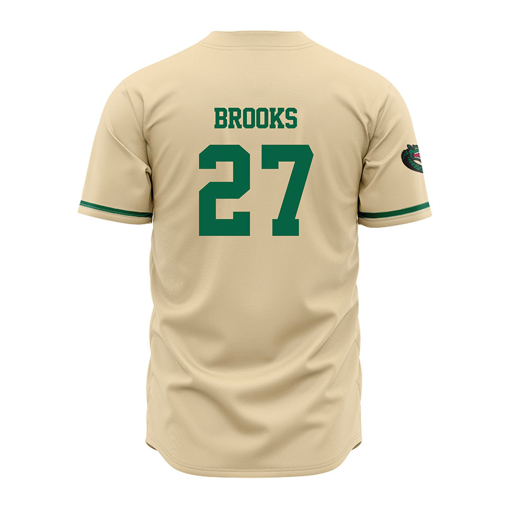UAB - NCAA Baseball : Braxton Brooks - Cream Jersey-1