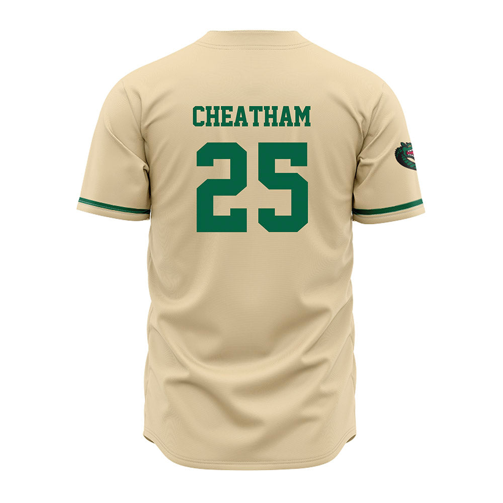 UAB - NCAA Baseball : Cole Cheatham - Cream Jersey-1