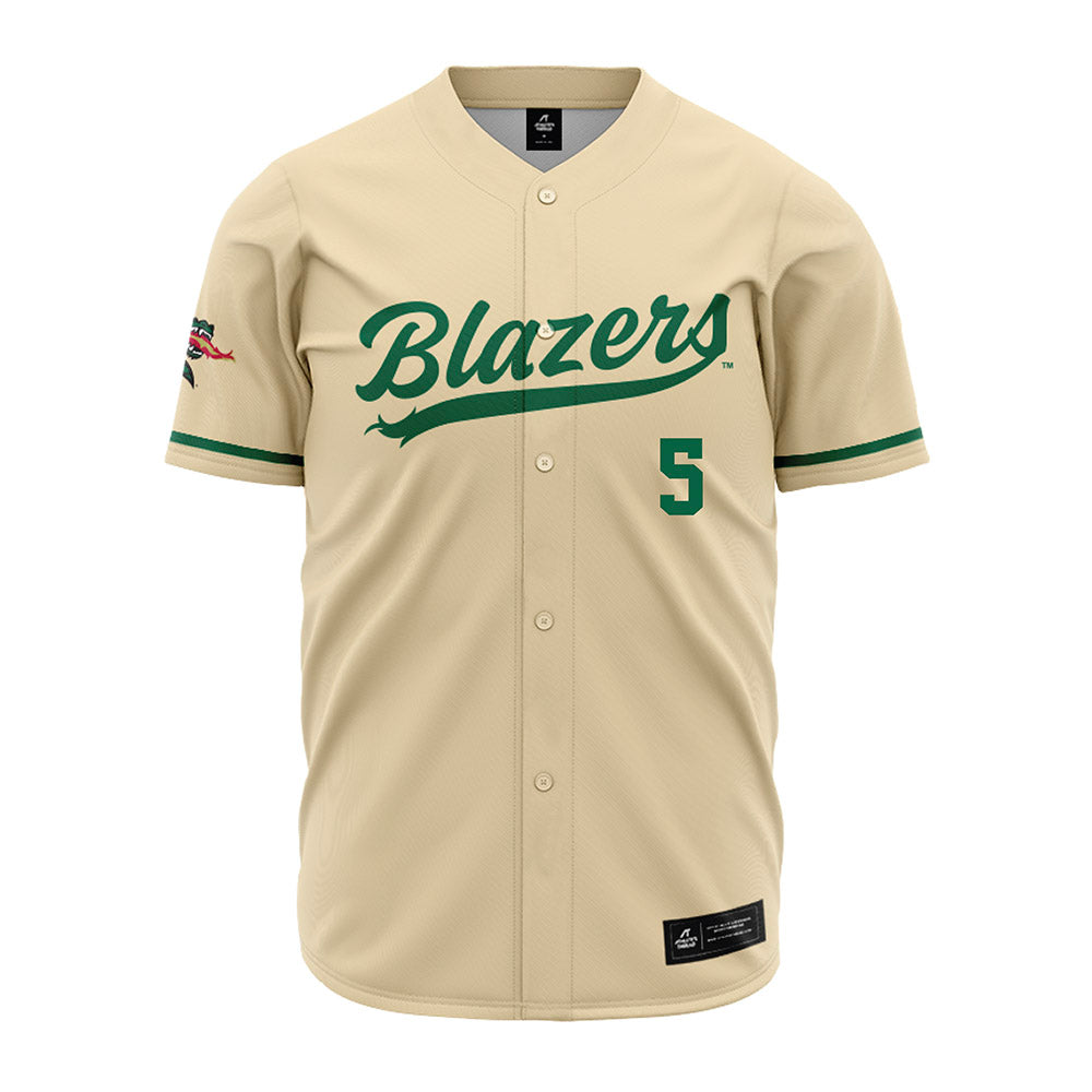 UAB - NCAA Baseball : Isaac Warrick - Cream Jersey-0