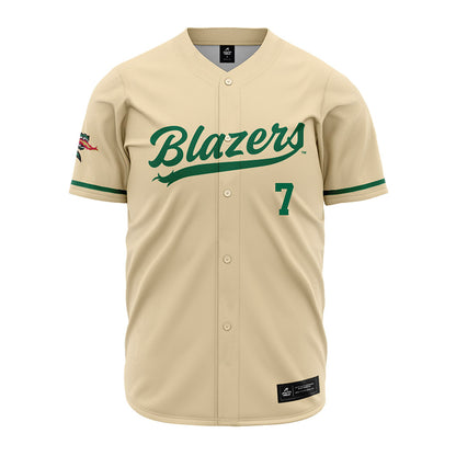 UAB - NCAA Baseball : Patrick McGlon - Cream Jersey-0
